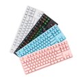 thumbnail image 3 of 87-key Mechanical Keyboard Wired Keyboard RGB Backlit Keyboard Blue Switch/ 26-key Rollover/ Multimedia Combination Keys Black, 3 of 8