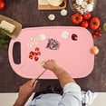 thumbnail image 4 of Yhmxh Kitchen Gadgets Plastic Cutting Boards For Kitchen Dishwasher Safe Double-sided Extra Large Cutting Board For Meat Easy Grip Handle Non-Slip With Grinding Area Kitchen Aid Attachments, 4 of 6