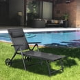 thumbnail image 3 of Patiojoy 2 Pcs Chaise Longue Pliante d'Extérieur pour Patio Portable Plus Longue avec Roues et Dossier Réglable, 3 of 6