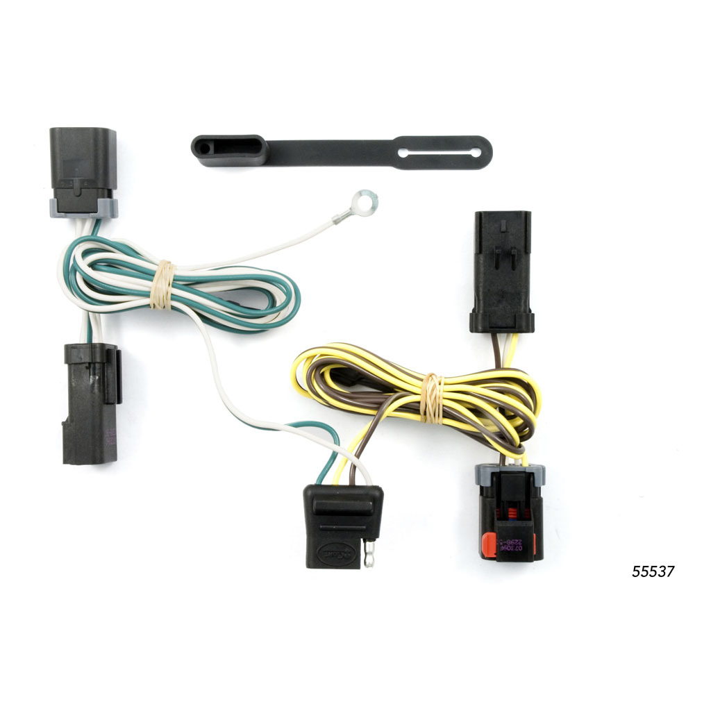 Curt Hitch 55537 Trailer Wiring Connector  T Connector; With 4-Way Flat Trailer Connector