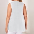 thumbnail image 4 of Birdeem Débardeur pour Femmes Mode Grande Taille Col en V T-Shirt Sans Manches Ample, 4 of 9
