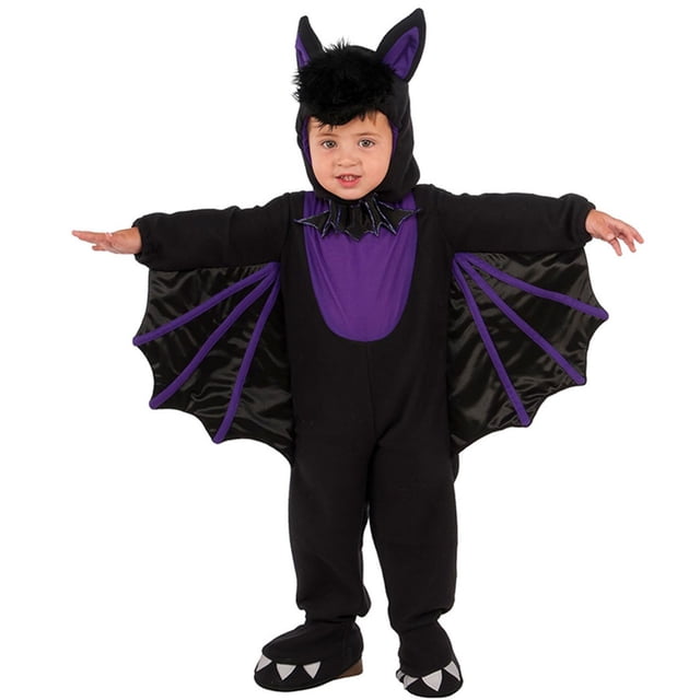 FAOWME Combinaison Grenouillère Chauve-Souris Enfants Robe Violette Noire TG