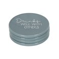 thumbnail image 1 of Linden Porcelain 4 Piece Coaster Set with Blue Finish, Assorted Sayings, 1 of 7