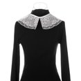 thumbnail image 3 of INSPIRE CHIC Detachable False Collar, Embroidery Mini Cape Neck Ruff Dickey Fake Collar for Blouse White-6, 3 of 5