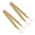 thumbnail image 1 of DJN Clearance Curtain 2Pcs Creative Chinese Knot Curtain Strap Precision Braided Curtain Strap Strap Rope Strap Strap cotton Gold A, 1 of 4