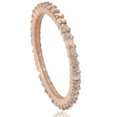 thumbnail image 1 of 1/2ct Raw White Diamond Prong Set Eternity Ring 14K Rose Gold, 1 of 3