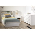 thumbnail image 3 of South Shore Vito Twin Mate's Platform Storage Bed with 3 Drawers, in Pure White, 3 of 12
