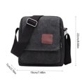 thumbnail image 3 of Men's Canvas Chest Bag for Travel - Adjustable Crossbody Rucksack with Multiple Pockets, Khaki Green Coffee, 3 of 6