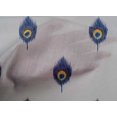 thumbnail image 4 of oneOone Cotton Cambric Fabric Peacock Feather Ikat Decor Fabric Printed BTY 56 Inch Wide, 4 of 4