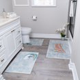 thumbnail image 1 of the US States Design 3 Piece Bathroom Rugs Set - Non-Slip Ultra Thin Bath Rugs for Bathroom Floor - Washable Cotton Bathroom Mats Set, 1 of 8