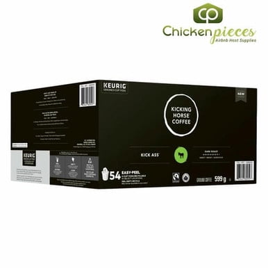 Kicking Horse - Kick Ass Café Torréfaction Foncée Certifié Équitable et Biologique K Cups 559g/1.23Lbs (54/caisse)