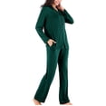 thumbnail image 5 of LSLJS Pyjama à Simple Boutonnage pour Femmes Automne Hiver Manches Longues Pantalon de Pyjama Ensemble de Vêtements de Maison, Robes Cadeaux pour Femmes, 5 of 5