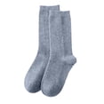 thumbnail image 1 of Women's Casual Home Solid Color Mid-Calf Socks, Warm Wool, Polyester, One Size Fits Shoe Sizes 35-42, 1 of 4