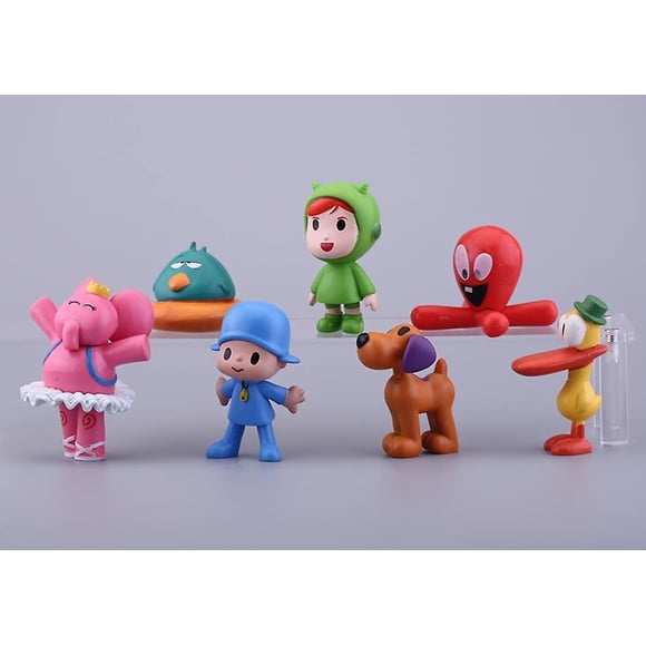 7 Pcs Jouets Pocoyo - Figurine d'Action Poupée Jouet - Nina, Elly, Pato, Fred, Loula Jouets pour Enfants
