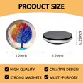 thumbnail image 2 of Cute Glass Magnets for Fridge, 12Pcs Life Tree Refrigerator Magnets Strong Locker Magnets Decorations Magnets for Locker Office Kitchen Whiteboards Cabinets Decorative Magnets for Gift, 2 of 7