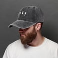 thumbnail image 4 of TopLLC Hot Water Washed Hat Hand Style Soft Cap For Men And Women To Make Old Face Small Baseball Cap black hat, 4 of 8