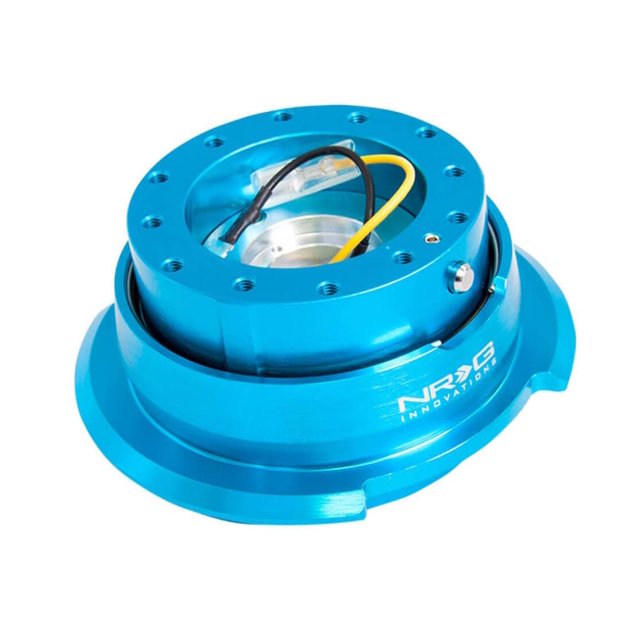 NRG Innovations SRK-280NB Quick Release Kit (New Blue Body/Titanium Chrome Ring)