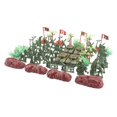 thumbnail image 2 of TISHITA Modèle Militaire 2 Pouces Figurines Soldat Ensemble & 4 Drapeaux pour Enfants Cadeau Vert, 2 of 8