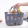 thumbnail image 4 of Plastic Handheld Bath Basket, 28x19cm Storage Basket for Bathroom Washing, 4 of 5