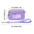 thumbnail image 2 of Boovnll Home Storage, Transparent Pvc Card Wrist Bag Portable Bank Card Coin Storage Bag, Storage, Storage and Organization, Organization and Storage, 2 of 5