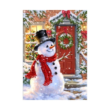 DIY 5D Kit Christmas Style Pattern Full Drill Acrylic Rhinestone Painting Craft Xmas Home Wall Decoration Gift Frameless