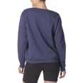 thumbnail image 2 of Hanes Womens ComfortSoft EcoSmart Crewneck Sweatshirt, XL, Navy Heather, 2 of 7