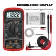 thumbnail image 3 of Multimètre Numérique Voltmètre Automatique Testeur Professionnel Multimètre avec Thermocouple Rétroéclairage Lcd Fonction de Maintien de Données Portable, Lisible, 3 of 6