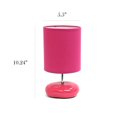 thumbnail image 3 of Simple Designs Stonies Lot de 2 lampes de chevet de table à l'aspect pierre, 3 of 7