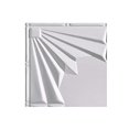 thumbnail image 2 of Fasade Easy Installation Art Deco Matte White Glue Up Ceiling Tile/ Ceiling Panel (12" X 12" Sample), 2 of 3