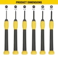 thumbnail image 3 of WorkPro 6-Piece Precision Screwdrivers, Phillips,Slotted Sizes,Plastic Case, 3 of 5