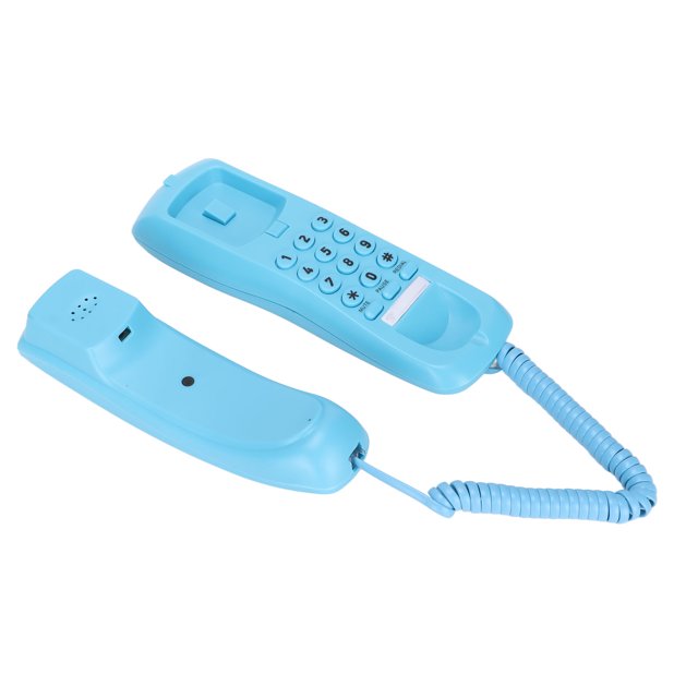 Telephone, Mini Landline Corded Phone with Mute PauseNight Light, Music Ringing, Pulse Tone Dialing and Anti Interference Thunder for Office Home KXT628 Hotel Telephone