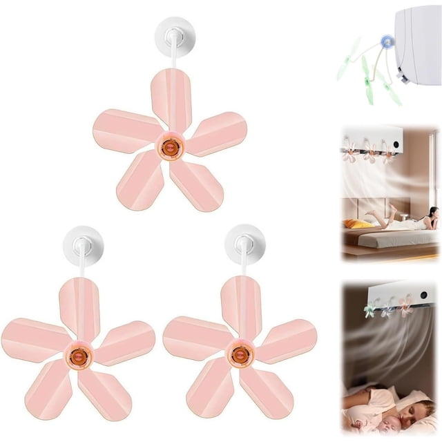 3 Pieces Air Conditioning Wind Deflectors Wind Direction Women Household Accessory Fan For Bedroom Study Room