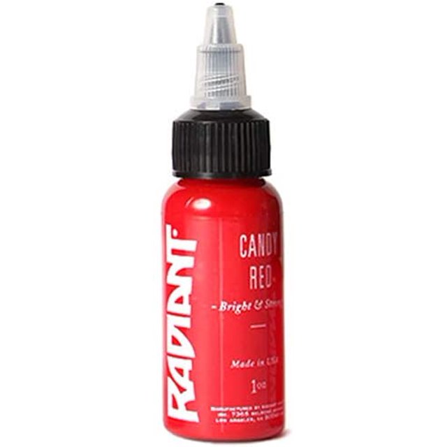 Radiant Colors Encre à Tatouage - Rouge Bonbon 1 Oz