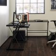 thumbnail image 4 of Bureau de Jeu d'Angle en Forme de L avec Plateau pour Clavier d'Ordinateur, 4 of 7