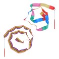 thumbnail image 1 of KAKOWELY 2 Pcs 2M Rhythmic Art Gymnastics Ribbon with Stick Children Dancing Streamers Riband Twirling Rod,78.74"X1.77"X0.2", 1 of 4