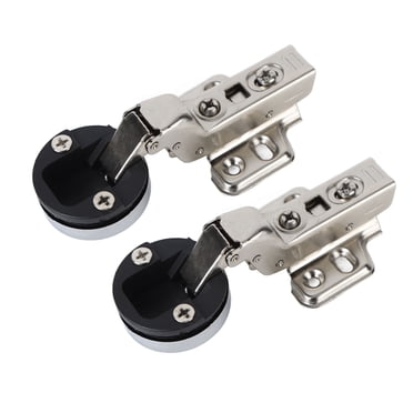 Glass Door Hinge,2Set Stainless Steel 201 Stainless Steel Cabinet Glass Door Hinge Cabinet Glass Door Hinge Compact and Lightweight