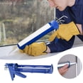 thumbnail image 2 of Caulking Gun 12.38 in Aluminum Alloy and Stainless Steel Manual Dispenser for Glazing Sealants and Caulk Cartridges, 2 of 9
