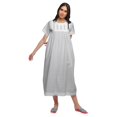 thumbnail image 4 of Moomaya Printed Nightdress For Ladies Cotton Ruffled Border Nursing Night Gown, 4 of 5