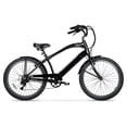 thumbnail image 1 of Hyper E-Ride 26" Men's 36V Electric Cruiser E-Bike with Pedal-Assist, 250W Motor, Black, 1 of 9