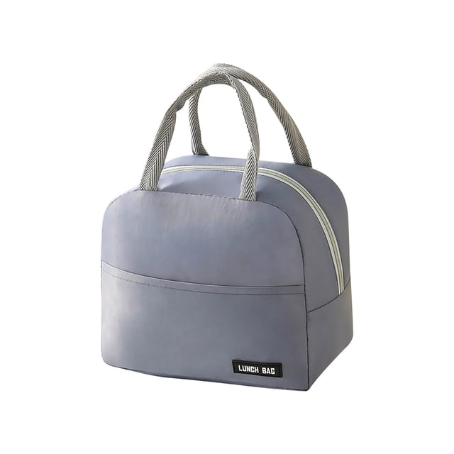 Agiferg Solid Color Twill Bento Bag Portable Insulation Bag Thickened Student Lunch Box Bag Lunch Bag Lunch Bag