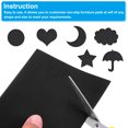 thumbnail image 4 of Unique Bargains Non Slip Furniture Pads, 2 Pack 40 x 4 Inch Silicone Cuttable Adhesive Floor Protector, Black, 4 of 6