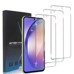 Zonyee [3 Pack] Clear Tempered Glass Screen Protector Compatible for Samsung Galaxy A54 6.4-inch, Scratch Resistant, Easy Install, Bubble-Free