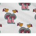 thumbnail image 4 of oneOone Cotton Flex Fabric Bird & Mushroom Block Print Fabric By The Yard 40 Inch Wide, 4 of 4