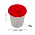 thumbnail image 2 of Pepper Shakers Proof Set Of Shaker To Go Camping Picnic Outdoors Kitchen Lunch Boxes Travel Set Clear With Red Covers Lids Airtight Bulk And Small Glass Bottles Kitchen Storage & Organization Bottles, 2 of 3