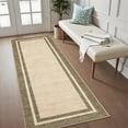 thumbnail image 4 of Bordered Washable Area Rug,Hallway Runner Rug,Washable Rug with Non-Slip Backing Stain Resistant Easy Cleaning Floor Cover for Dining Room, Living Room, Bedroom, 4 of 10