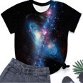 thumbnail image 4 of LUOGENLI T-shirts pour Femmes Col Rond Étoile Mode Décontractée Imprimé Manches Courtes T-shirts Graphiques Vêtements d'Été Amusants T-shirts Graphiques Vêtements d'Été Noir P, 4 of 4