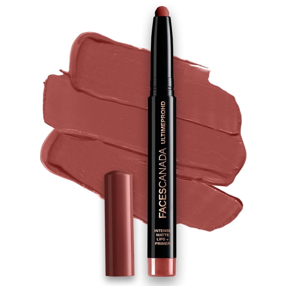 FACES CANADA Ultime Pro Rouge à Lèvres Apprêt Mat Intense HD+, 1,4 g (Coco Naturel 12)