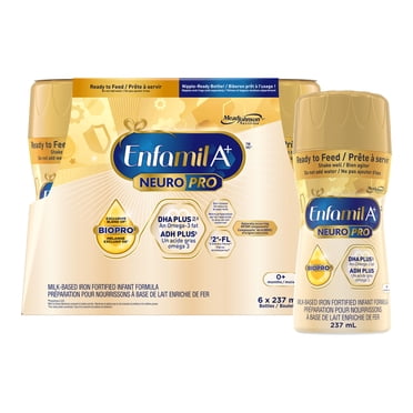 NeuroPro™, Baby Formula, Infant Formula, 0-12 months, 6x237mL Ready to Feed Bottles