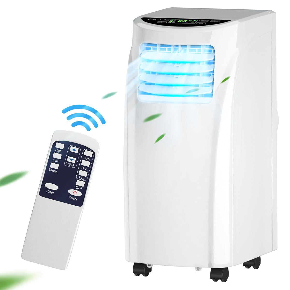 Portable Air Conditioner, 8000 BTU Conditioner Unit w/Remote Control Dehumidifier Function, Quiet AC window for Rooms