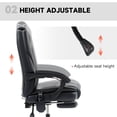 thumbnail image 4 of CoSoTower Massage Office Chair, Reclining Computer Chair with Adjustable Height and Footrest, Black, 4 of 7